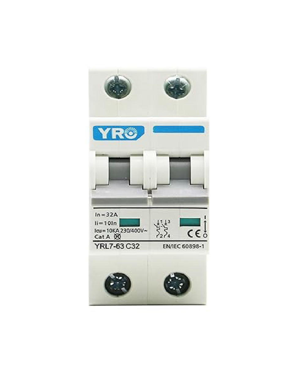 Interruptor Automático YRO YRL7 2P 25A 6kA 110/220V AC - Imagen